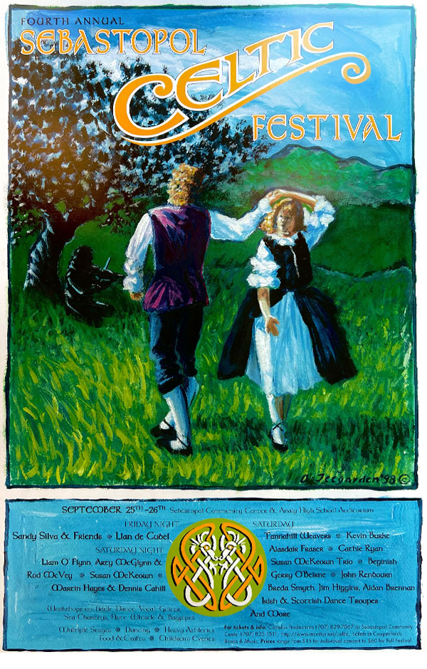Celtic Music Festival Poster by Allis Teegarden