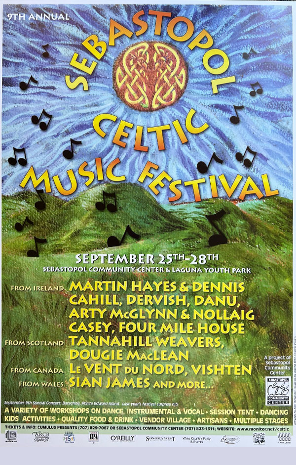 Celtic Music Festival Poster by Allis Teegarden