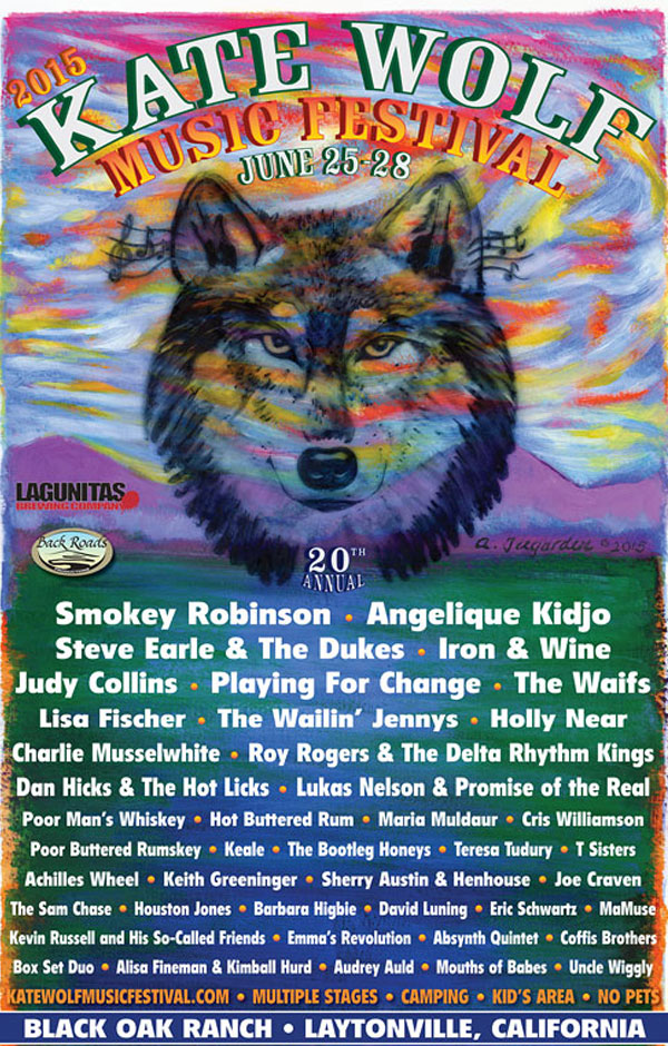 Kate Wolfe Music Festival poster by Allis Teegarden - 2015