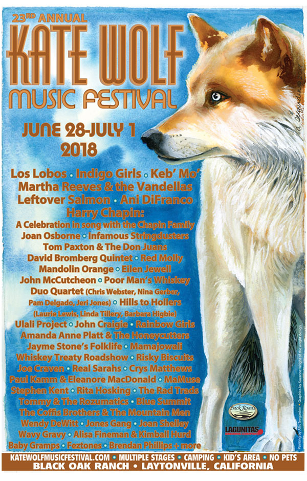 Kate Wolfe Music Festival poster by Allis Teegarden - 2018