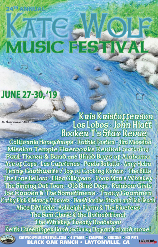 Kate Wolfe Music Festival poster by Allis Teegarden - 2019