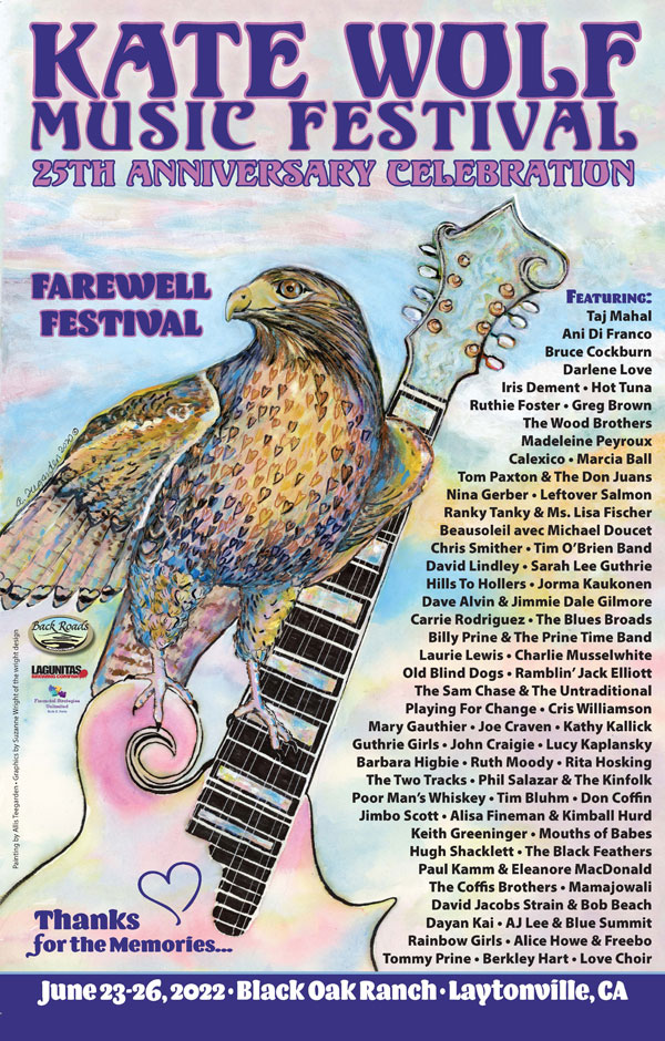 Kate Wolfe Music Festival poster by Allis Teegarden - 2022
