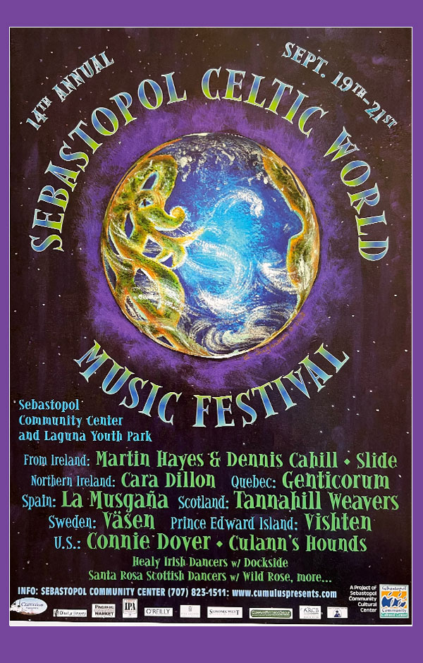 Celtic Music Festival Poster by Allis Teegarden - 14th Annual